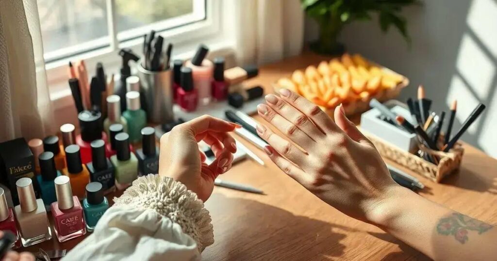 como fazer as unhas