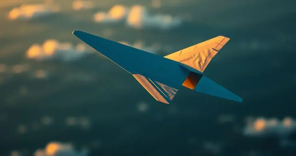 como fazer um avião de papel
