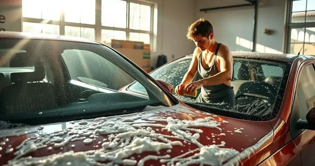 cuidar do carro em casa
